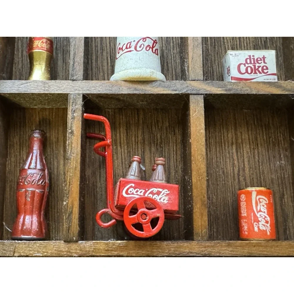 Coca Cola Minature Wooden Trinket Shelf 5